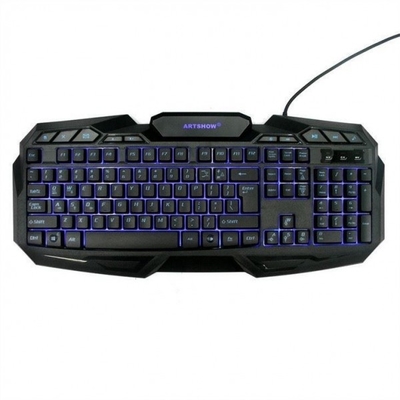Wired Keyboard Computer Standard 104 Keys And 10 Function Keys In Black Quiet Keys Light Tapping Feedback But Not Nosizy