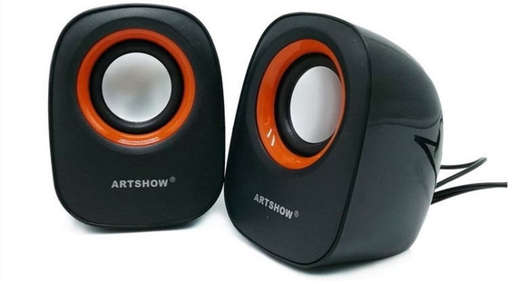 USB5V Portable Wired Computer Speaker 3.5mm Stereo For Laptop 3W