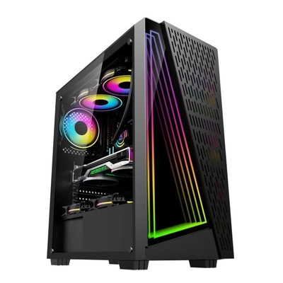 Dazzle Time Tunnel Effect Support ARGB fans in 12cm Black and White are available. Side panel is Tempered Glass.