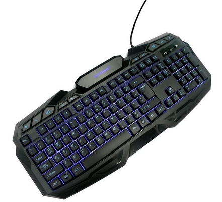 Wired Keyboard Computer Standard 104 Keys And 10 Function Keys In Black Quiet Keys Light Tapping Feedback But Not Nosizy