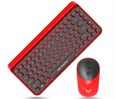 Wireless Keyboard Combo Mini Portable 84-Key Typewriter Keyboard and 3D mouse Compatible with Android Windows PC Tablet