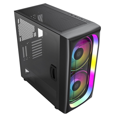ATX Chassis PC Gaming ARGB Acrylic Glass PC Case 2x200MM LED Lighting