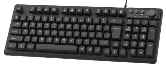 94+4 Keys Compact Design Supports FN + F1-F12 Shortcuts USB Plug-and-play Lightweight For Office Workers