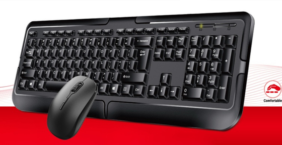 500g Lightweight 2.4G Wireless 105-key Layout 5 Million Key Life Multi-language Support Keyboards Mouse Combos For Internet Cafés And Home Backup