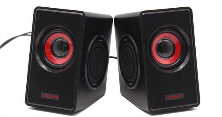 100HZ-18KHZ Desktop Digital Multimedia Speaker 2.0 Powered By USB Loudspeaker 3.5mm