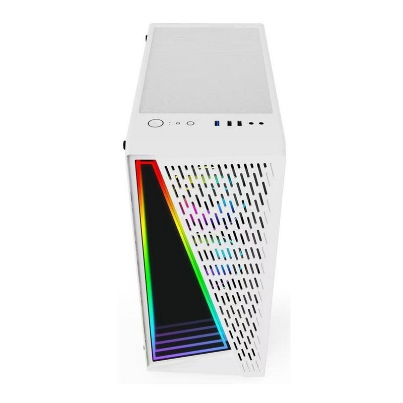 Dazzle Time Tunnel Effect Support ARGB fans in 12cm Black and White are available. Side panel is Tempered Glass.