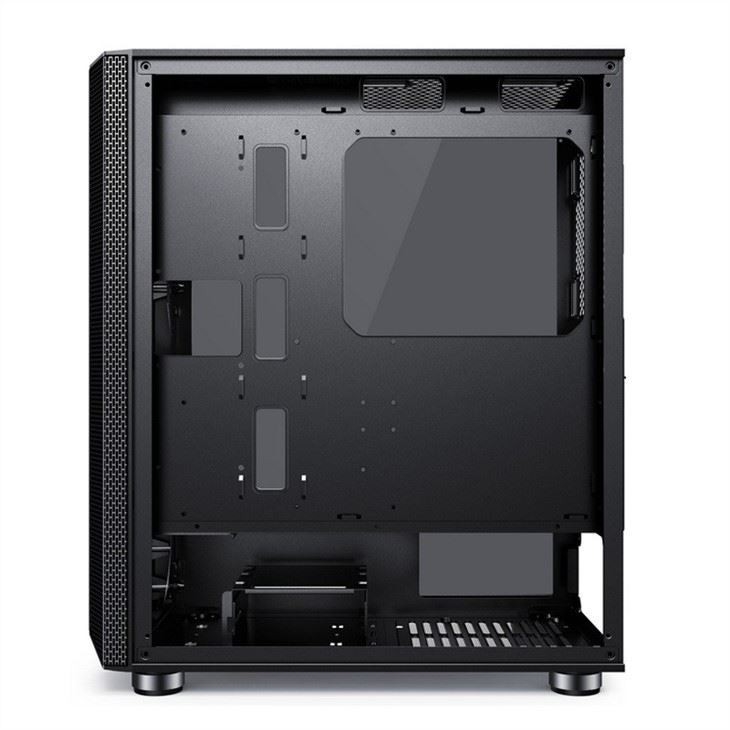 Computer Case with Magnetic Design Dust Filter Supports 6 Fans ATX Mid-Tower PC Gaming Case Glass Side Panel Cable Manag