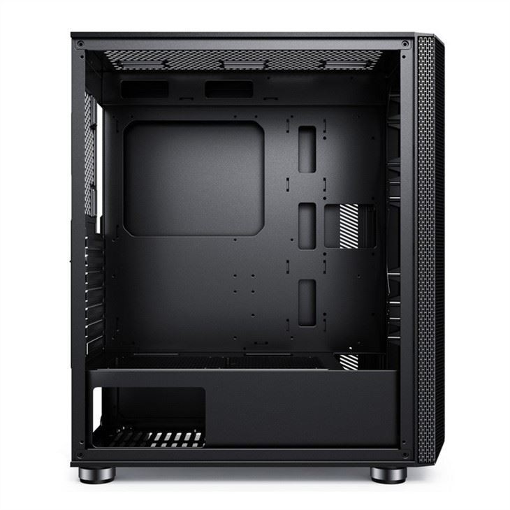 Computer Case with Magnetic Design Dust Filter Supports 6 Fans ATX Mid-Tower PC Gaming Case Glass Side Panel Cable Manag