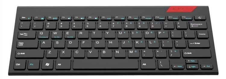 2.4G Wireless Keyboard With Touch Pad With Easy Media Control Solid Stainless Ultra Compact Full Size Keyboard For PC TV
