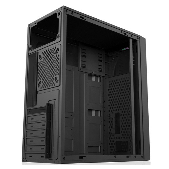 Acrylic Panel ATX Computer Cabinet RGB Gaming PC Case Black Chassis Front ABS Panel With RGB Light Strip
