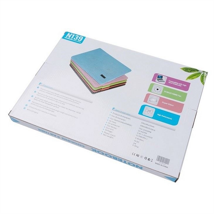 ETEK Laptop Cooling Pad - OEM 2 Fans Notebook Cooler Stand Laptop Air Cooler Pad 4W Five Colors Available