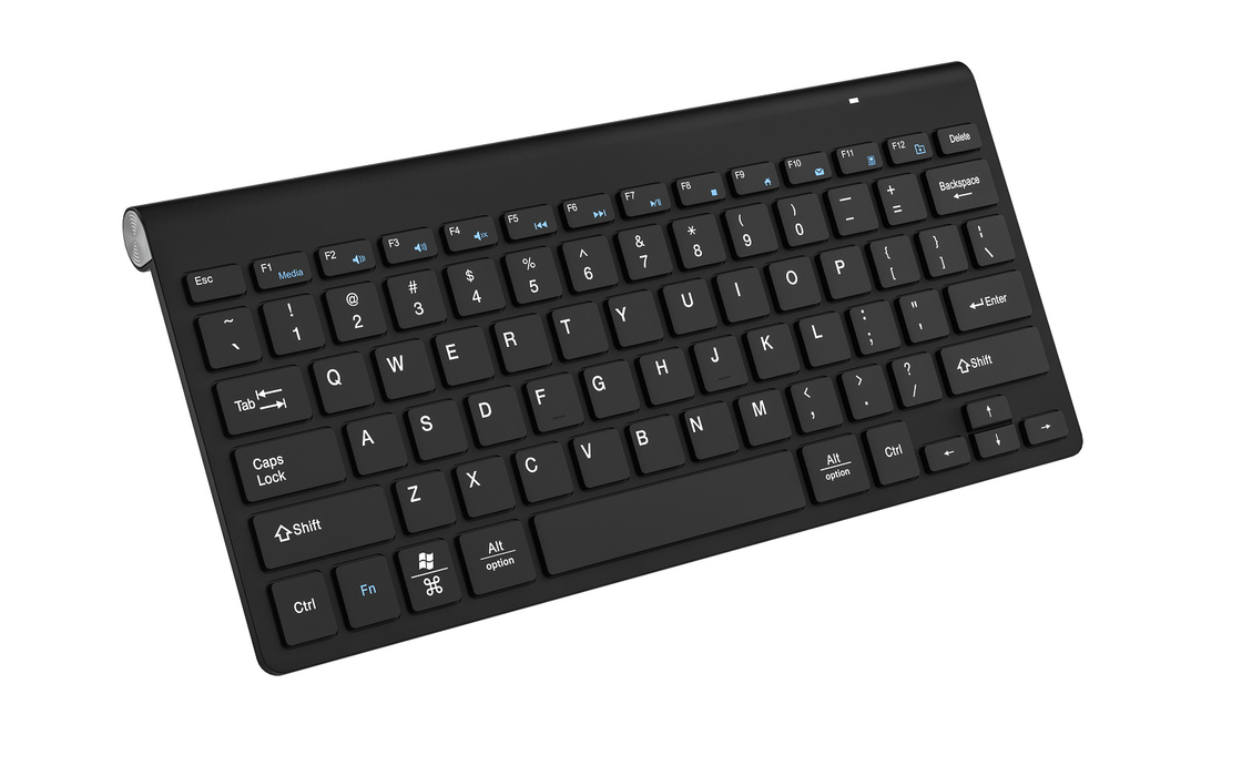 Wireless 2.4G All Black Keyboard And Mouse Set Simple Style For Office Home