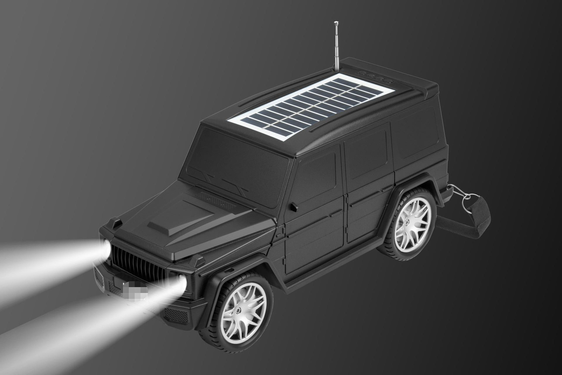 Classic Car Shaped Bluetooth Speaker Combines Solar Flashlight And Radio Functions For Home Travel Outdoor