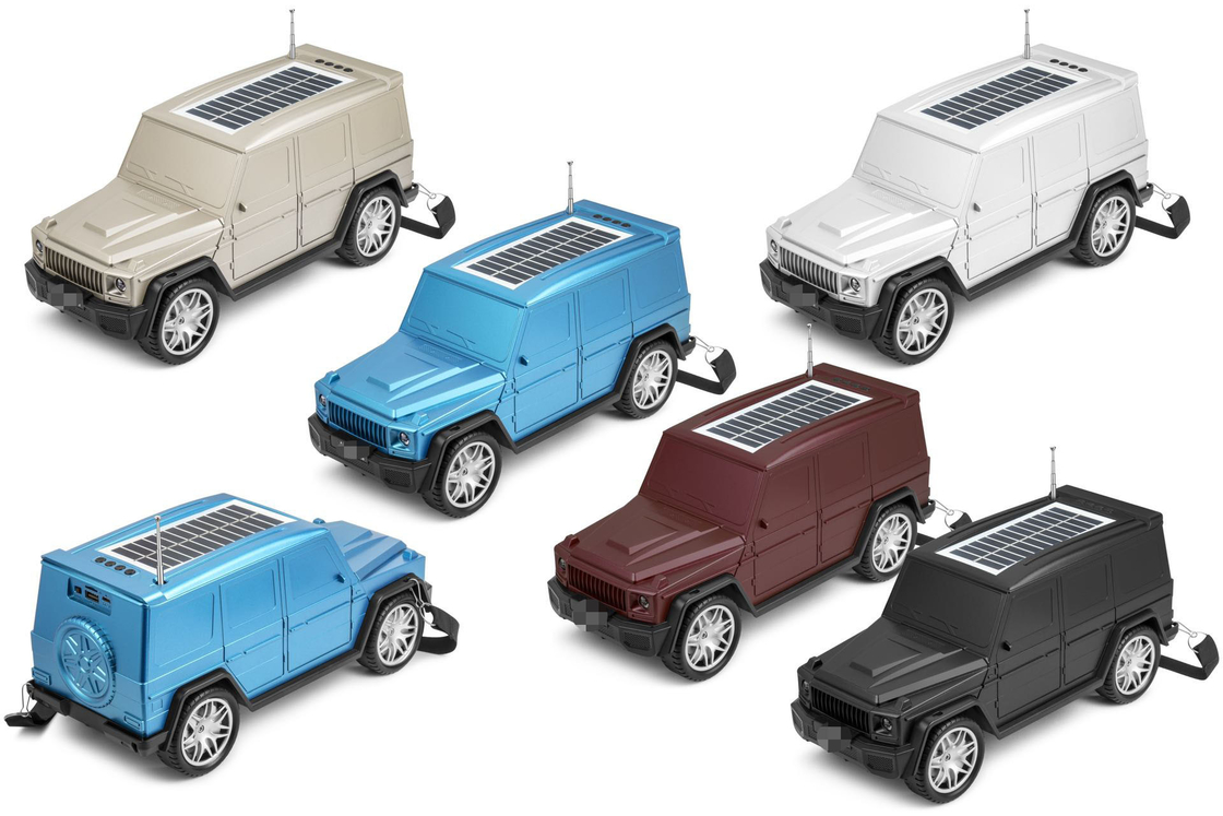 Classic Car Shaped Bluetooth Speaker Combines Solar Flashlight And Radio Functions For Home Travel Outdoor