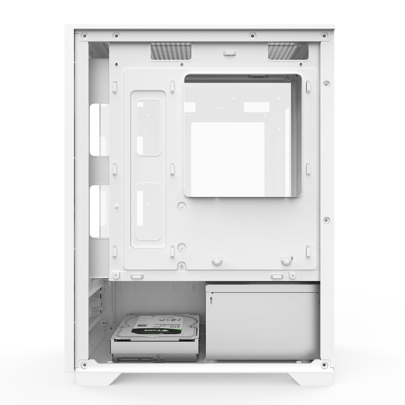 Micro-ATX ITX PC Gaming Case 1 HDD Bay 1 SSD Drive Bay Both Black White Colors