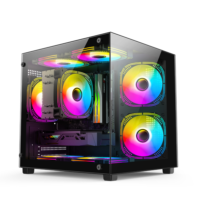 Micro-ATX/ ITX PC Case Awesome Heat Dissipation Supports Lots Of Different Hardware Setups For Gamer Pros