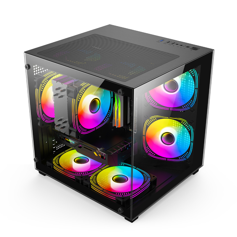 Micro-ATX/ ITX PC Case Awesome Heat Dissipation Supports Lots Of Different Hardware Setups For Gamer Pros
