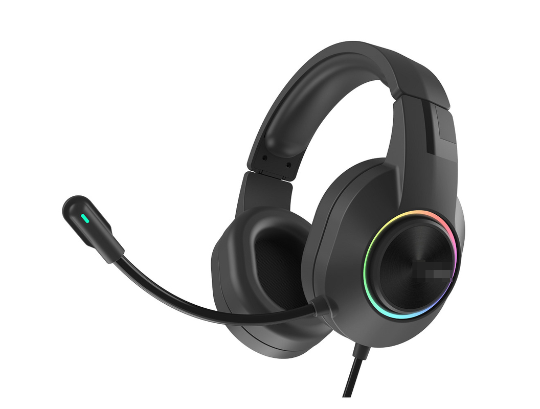 Dual Plug Wired Computer Headset With Stunning Lighting Effects And Impressive Audio Quality For Music Enjoyment And Call Conversations