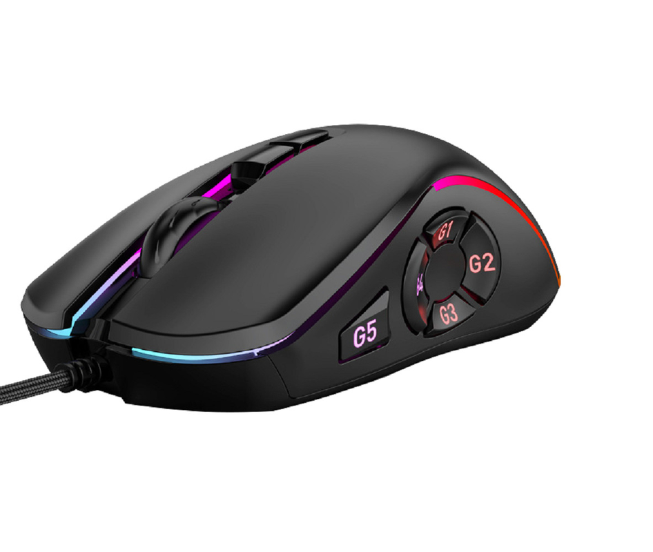 12800 DPI 10 Programmable Keys  Mouse 12 Lighting Modes Compatible With Multiple Systems For Gamers Professionals Etc
