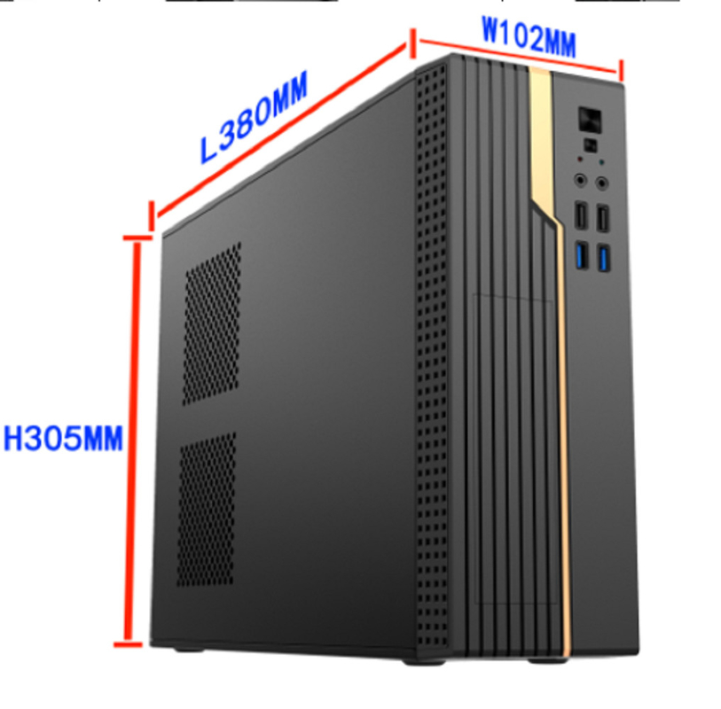 Computer Case Supports Micro ATX And ITX  Featuring Strong Storage Scalability Diverse Front Interfaces 8cm Fan For Cooling