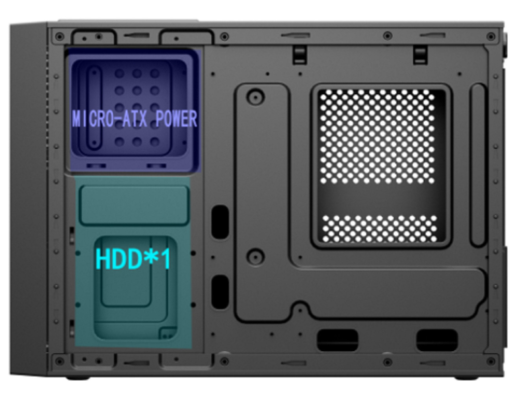 Computer Case Supports Micro ATX And ITX  Featuring Strong Storage Scalability Diverse Front Interfaces 8cm Fan For Cooling