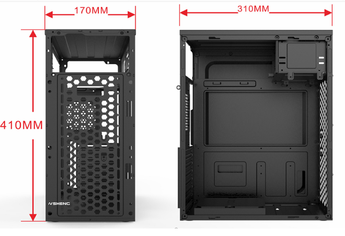 Computer Case Supports 7 PCI Slots 2 HDDs 3 SSDs 1 CD Drive Features 5 Fan Mounts Compatible With ATX Micro ATX And Mini ATX Motherboards