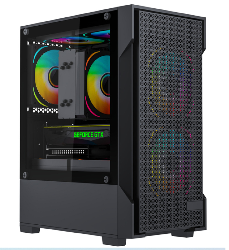 Supports MATX And MINI-ITX Motherboards 5 Fans Computer Case For Efficient Cooling USB 3.0 Interface Graphics Cards Up To 275mm Long