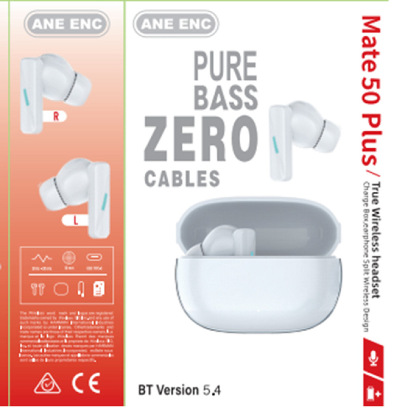 ANC And ENC F10 Composite Membrane Bluetooth 5.4 Earphone Banzai Antenna Dual Batteries For Business People Commuters