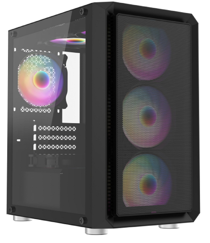 Compact Gaming Case Supporting Small Motherboards And Flexible Cooling Configurations For Mid-range Gamers Office Users