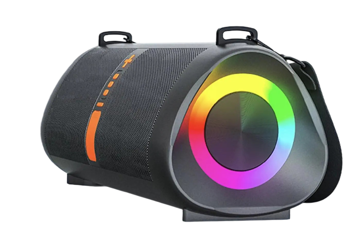 Dual 20W Speakers 7.4V 5000mAh Lithium Battery PVC ABS Metal Mesh Supports Bluetooth USB TF FM For Outdoor Enthusiasts