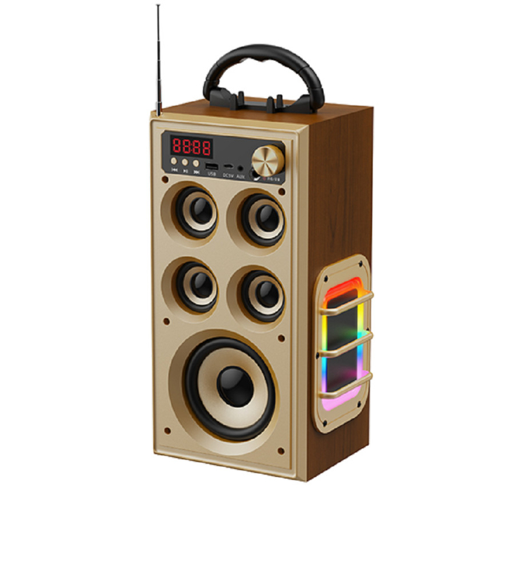 3600mAh Battery Multifunctional Wireless Speaker SNR≥75dB 4-inch 50-magnet Unit And Four 2-inch 40-magnet Units With RGB-lit Bass Diaphragm For Music Lovers