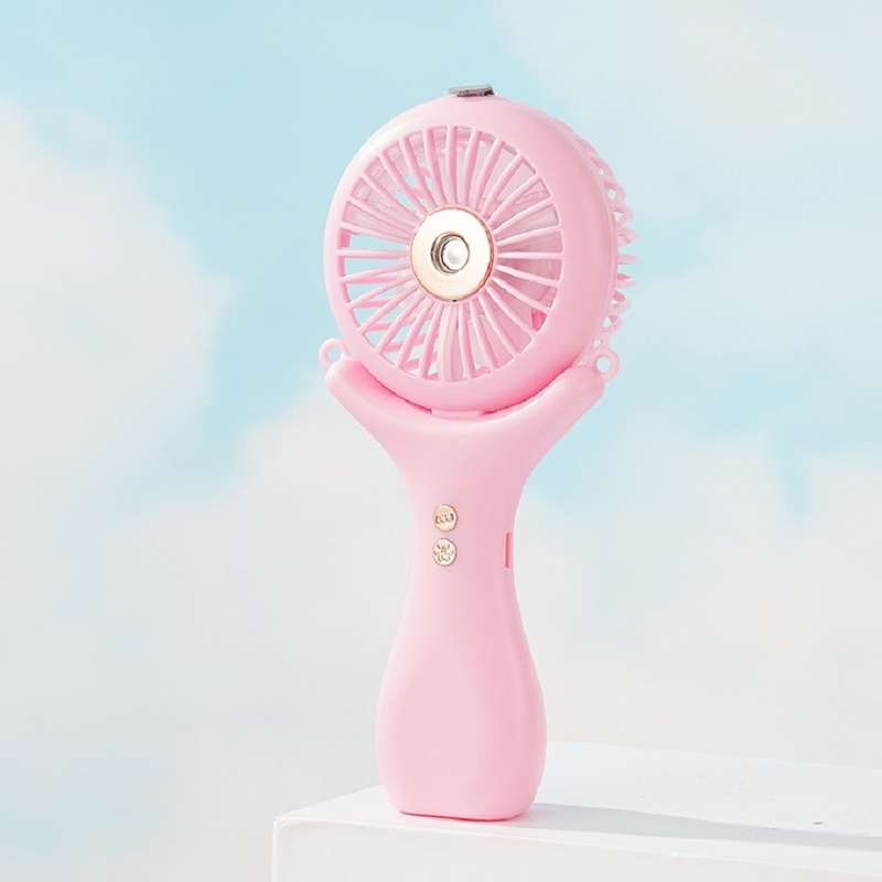 500mAh Battery 2-hour Charge Three Wind Speeds 148g Lightweight Halterneck Desktop Handheld 3 In 1 Nano Spray Fan