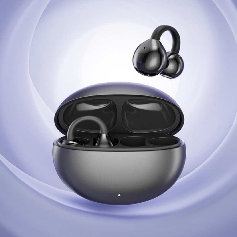 BT 5.4 3D Ergonomic Design Bluetooth Headphone Earphone Up To 5 Hours Per Call Uniform Pressure In Misty Purple Milk Tea Skin Obsidian Black
