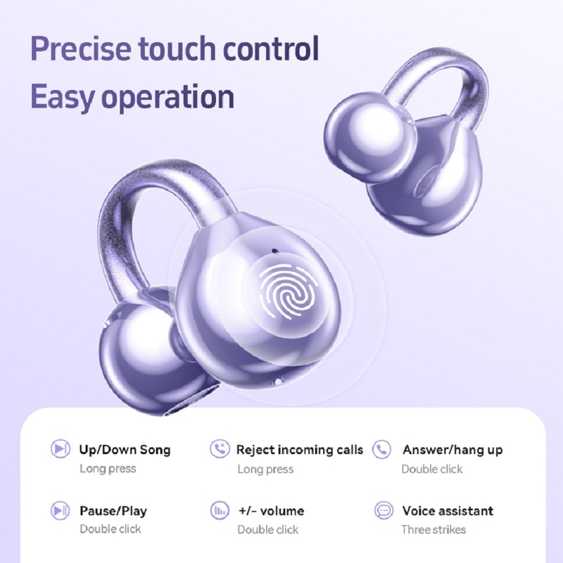 Bluetooth 5.4 A2DP/AVRCP/HFP Support Titanium Diaphragm Speaker 4g Per Ear Waterproof Sweatproof For Business People Gamers