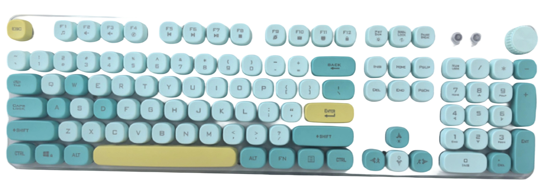 Supports 2.4G Wireless And Bluetooth Dual-mode Compatible Keyboards Mouse Combos With PC Mobile Phones And Tablets Features Colorful RGB Backlighting
