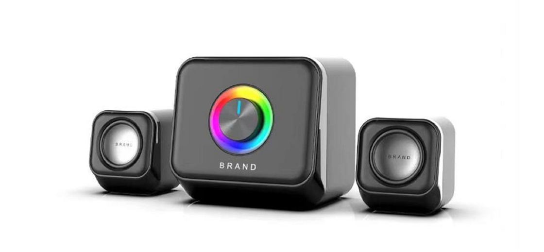 3W×2 Mid-tweeter+5W Bass 52mm Speaker 4Ω Impedance 65dB SNR USB/Bluetooth Switching For Office Workers Students