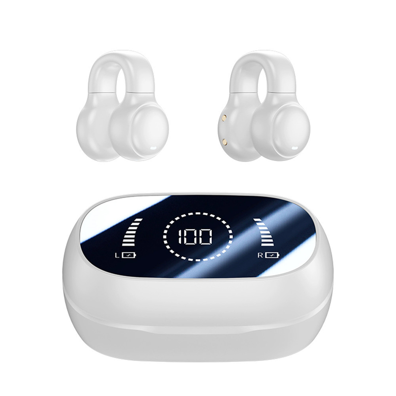 Bluetooth 5.3 Earphone Fully Open Ear Design 9D Surround Sound Game Audio-sync HIFI Digital Display 1.5H Charging 6H Single Playback