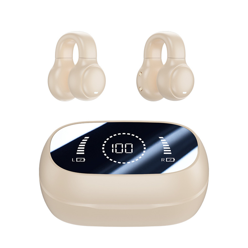 Bluetooth 5.3 Earphone Fully Open Ear Design 9D Surround Sound Game Audio-sync HIFI Digital Display 1.5H Charging 6H Single Playback