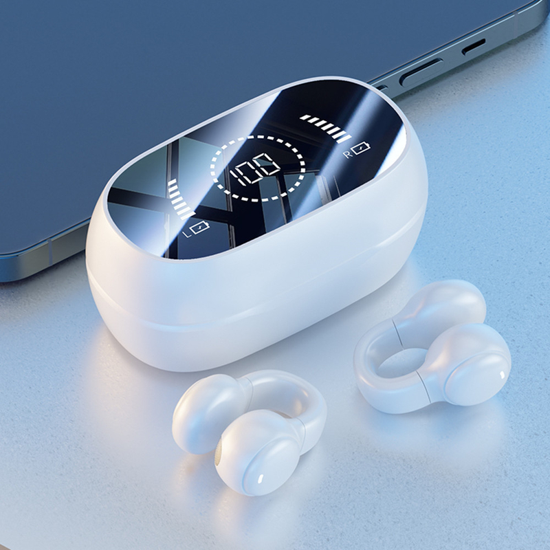Bluetooth 5.3 Earphone Fully Open Ear Design 9D Surround Sound Game Audio-sync HIFI Digital Display 1.5H Charging 6H Single Playback