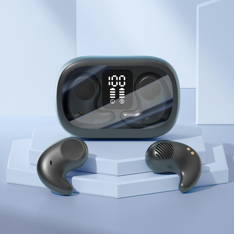 Single Ear 5.7×3.7×2.4cm, Lightweight And Thin No In-ear Design For Comfortable Side Sleeping Features HIFI Surround Sound