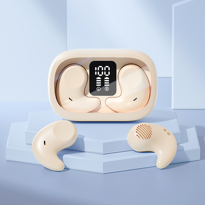 Single Ear 5.7×3.7×2.4cm, Lightweight And Thin No In-ear Design For Comfortable Side Sleeping Features HIFI Surround Sound