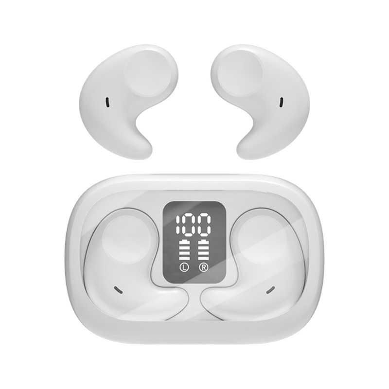 Single Ear 5.7×3.7×2.4cm, Lightweight And Thin No In-ear Design For Comfortable Side Sleeping Features HIFI Surround Sound