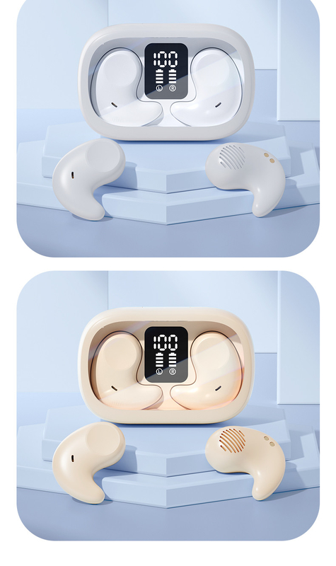Single Ear 5.7×3.7×2.4cm, Lightweight And Thin No In-ear Design For Comfortable Side Sleeping Features HIFI Surround Sound