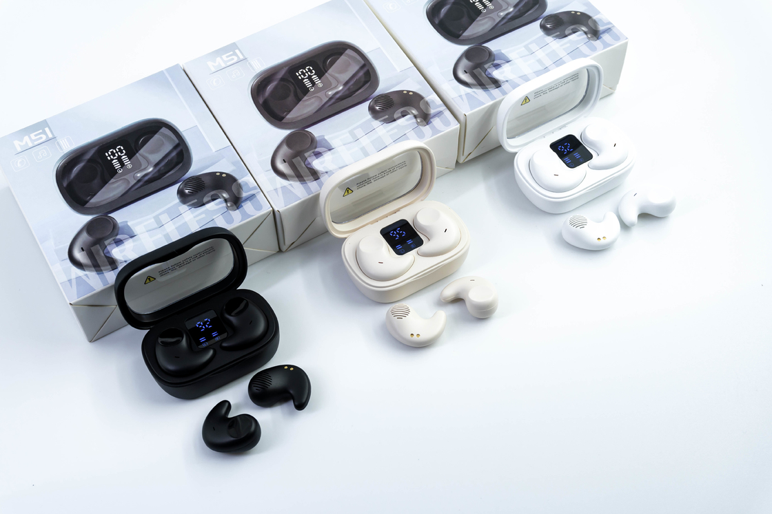 Single Ear 5.7×3.7×2.4cm, Lightweight And Thin No In-ear Design For Comfortable Side Sleeping Features HIFI Surround Sound