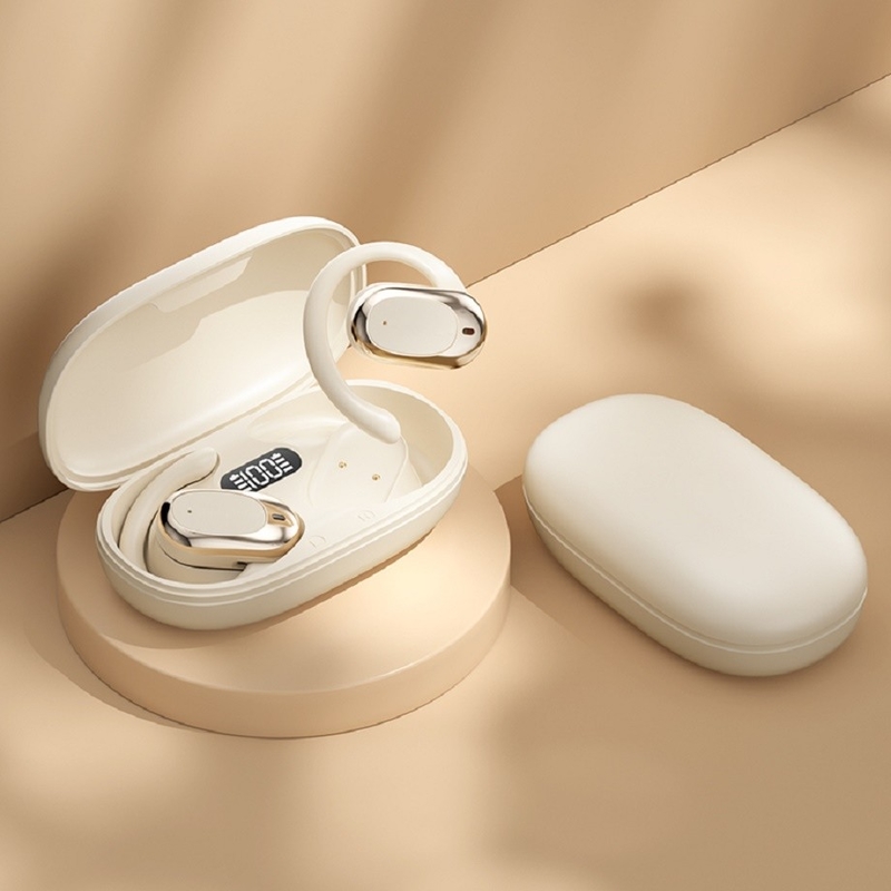 90° Adjustable Ear Hooks Bluetooth Headphone Earphone F14.2 Ultra-thin Biological Diaphragm, Bluetooth 5.4 With AAC/SBC Support, Zero Sensitivity Design