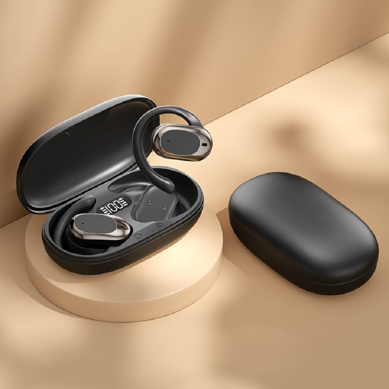 90° Adjustable Ear Hooks Bluetooth Headphone Earphone F14.2 Ultra-thin Biological Diaphragm, Bluetooth 5.4 With AAC/SBC Support, Zero Sensitivity Design