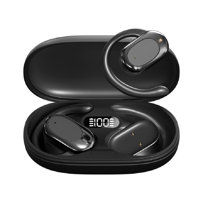 90° Adjustable Ear Hooks Bluetooth Headphone Earphone F14.2 Ultra-thin Biological Diaphragm, Bluetooth 5.4 With AAC/SBC Support, Zero Sensitivity Design