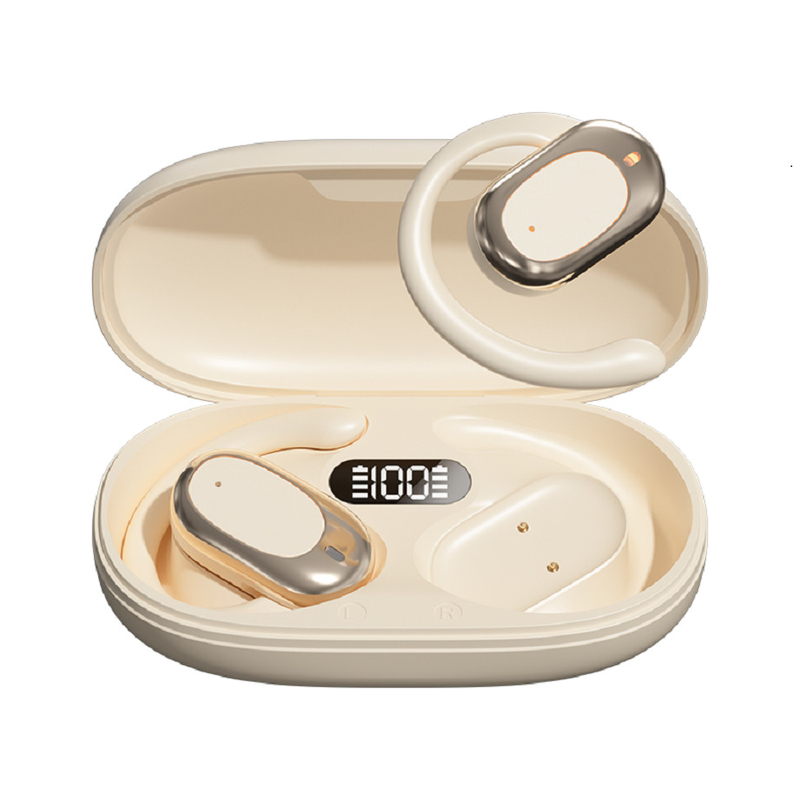 90° Adjustable Ear Hooks Bluetooth Headphone Earphone F14.2 Ultra-thin Biological Diaphragm, Bluetooth 5.4 With AAC/SBC Support, Zero Sensitivity Design