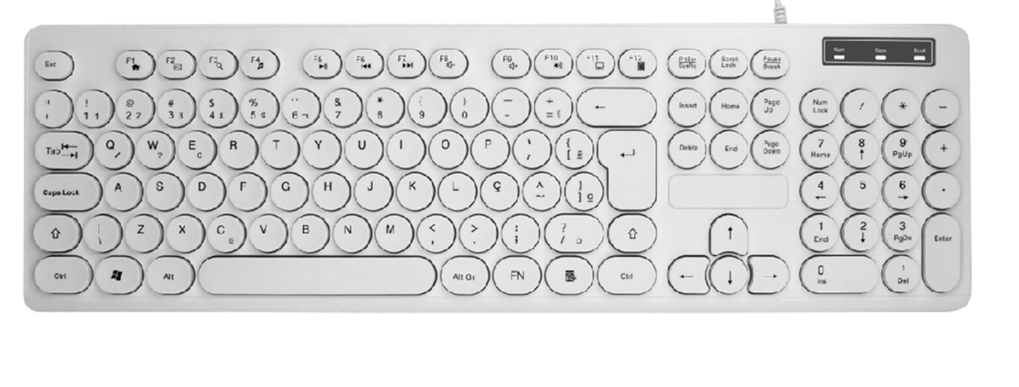 104 Keys Waterproof USB Keyboard HIPS Material Ergonomic Design Supports Logo Customization for Dormitories and More