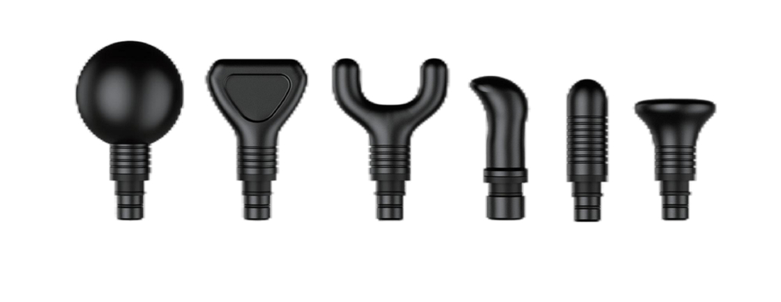 6 Massage Heads 30W 1-30 Speed Adjustment Body Massager Gun With LCD Display / Physical Switch + Touch Control , 2500mAh Battery